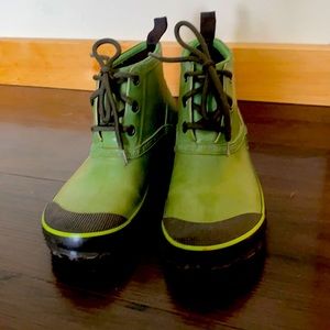 Green Ankle Rain Boots
